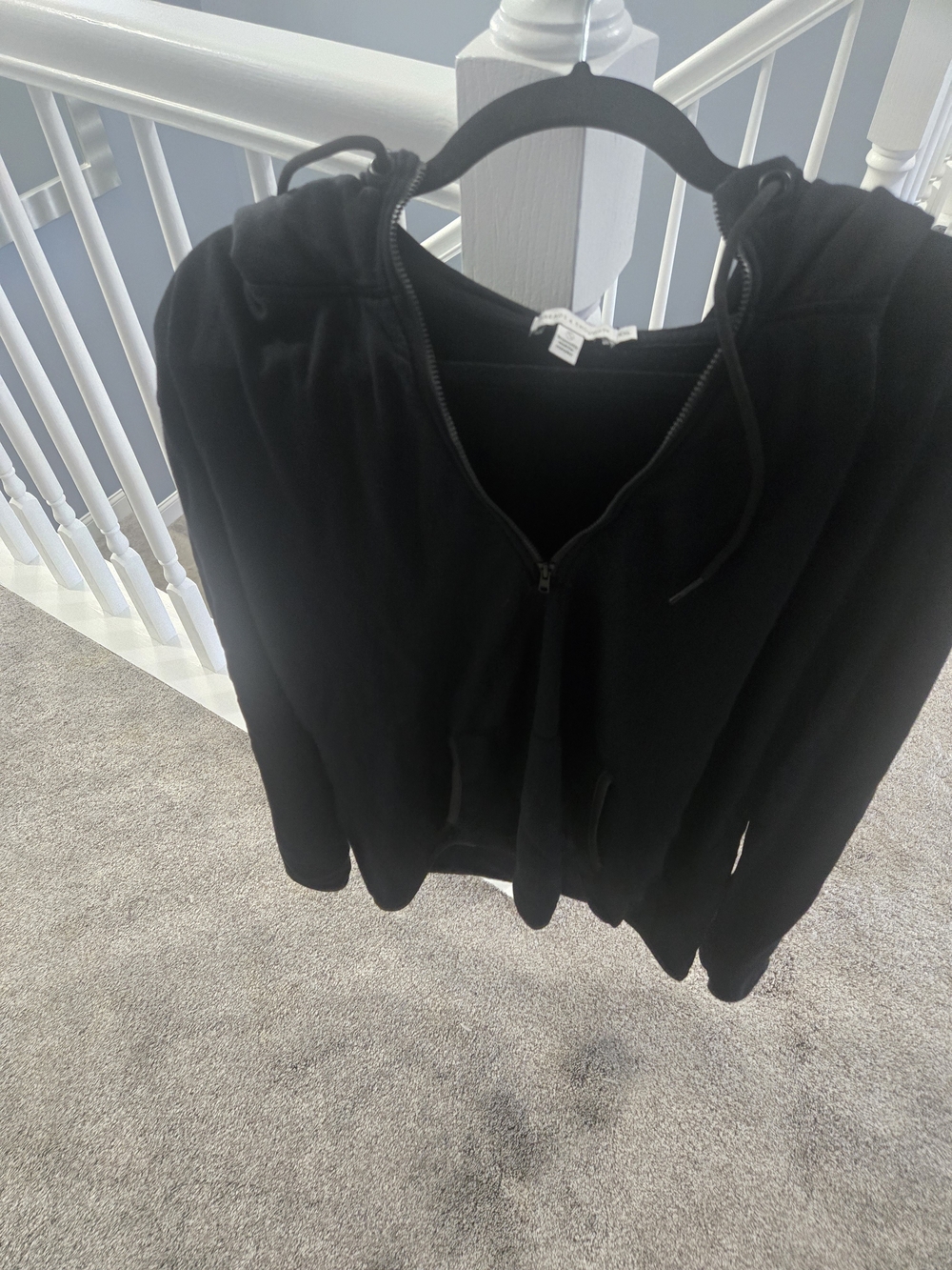 Threads 4 Thought Sustainable Black Zip Up Hoodie Plus Size 2X